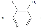 2-Chloro-3,5-diiodo-4-pyridineaMine Struktur