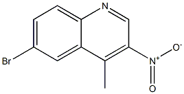 6-BroMo-4-Methyl-3-nitroquinoline Struktur