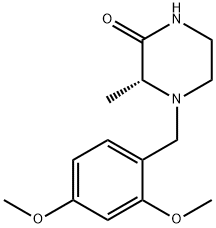 (R)-4-(2,4-diMethoxybenzyl)-3-Methylpiperazin-2-one Struktur