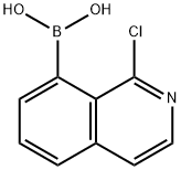 1-chloroisoquinolin-8-yl-8-boronic acid Struktur