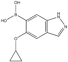 5-cyclopropoxy-1H-indazol-6-yl-6-boronic acid Struktur