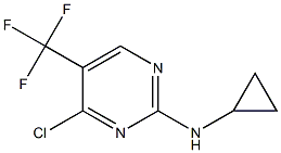 (4-chloro-5-trifluoroMethyl-pyriMidin-2-yl)-cyclopropyl-aMine Struktur