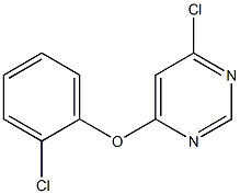 4-(2-chlorophenoxy)-6-chloropyriMidine Struktur