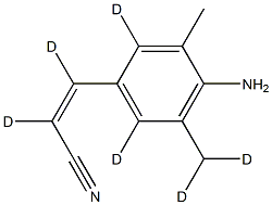 (2Z)-3-(4-AMino-3,5-diMethylphenyl)-2-propenenitrile-d6 Struktur