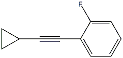 (Cyclopropylethynyl) 2-Fluorobenzene Struktur