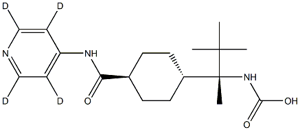 [(1R)-1-[trans-4-[(4-Pyridinyl-d4-aMino)carbonyl]cyclohexyl]ethyl]-carbaMic Acid 1,1-DiMethyethyl Ester Struktur