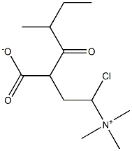 2-Methylbutyrylcarnitine Chloride Struktur