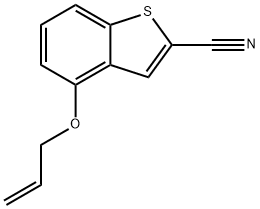 4-(allyloxy)benzo[b]thiophene-2-carbonitrile Struktur