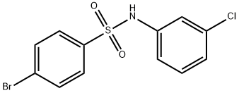 4-BroMo-N-(3-chlorophenyl)benzenesulfonaMide, 97% Struktur