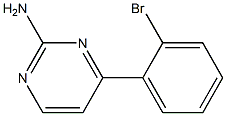 2-AMino-4-(2-broMophenyl)pyriMidine, 95% Struktur