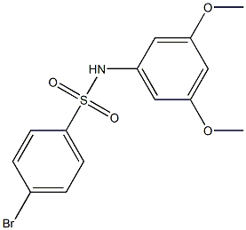 4-BroMo-N-(3,5-diMethoxyphenyl)benzenesulfonaMide, 97% Struktur