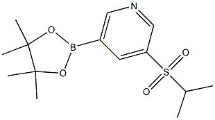 3-(Propane-2-sulfonyl)-5-(4,4,5,5-tetraMethyl-[1,3,2]dioxaborolan-2-yl)-pyridine Struktur