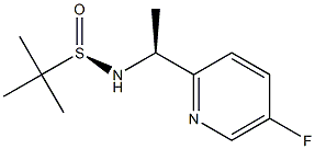 (R)-N-((S)-1-(5-fluoropyridin-2-yl)ethyl)-2-Methylpropane-2-sulfinaMide Struktur