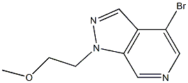 4-BroMo-1-(2-Methoxy-ethyl)-1H-pyrazolo[3,4-c]pyridine Struktur