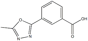 3-(5-Methyl-[1,3,4]oxadiazol-2-yl)-benzoic acid Struktur