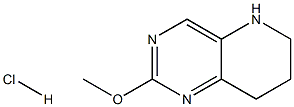 2-Methoxy-5,6,7,8-tetrahydro-pyrido[3,2-d]pyriMidine hydrochloride Struktur