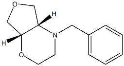 (4aS,7aS)-4-benzyl-hexahydro-2H-furo[3,4-b][1,4]oxazine Struktur