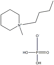 N-butyl-N-Methyl-piperidiniuM dihydrogen phosphate Struktur