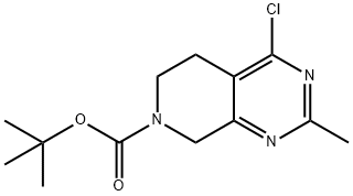 Tert-butyl 4-chloro-2-Methyl-5,6-dihydropyrido[3,4-d]pyriMidine-7(8H)-carboxylate Struktur