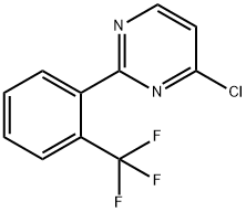 4-chloro-2-(2-(trifluoroMethyl)phenyl)pyriMidine Struktur