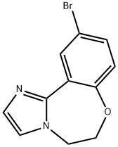 10-broMo-5,6-dihydrobenzo[f]iMidazo[1,2-d][1,4]oxazepine Struktur