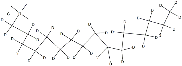 n-Hexadecyl-d33-triMethylaMMoniuM Chloride Struktur