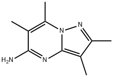 5-AMINO-2,3,6,7-TETRAMETHYLPYRAZOLO[1,5-A]PYRIMIDINE Struktur