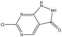 6-CHLORO-1H-PYRAZOLO[3,4-D]PYRIMIDIN-3(2H)-ONE Struktur