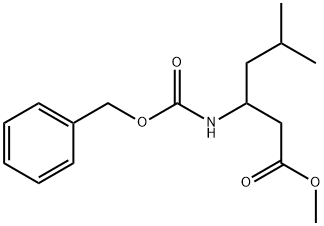 METHYL 3-(CBZ-AMINO)-5-METHYLHEXANOATE Struktur