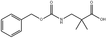 N-CBZ-3-AMINO-2,2-DIMETHYLPROPANIC ACID Struktur