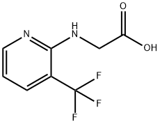 {[3-(TRIFLUOROMETHYL)PYRIDIN-2-YL]AMINO}ACETICACID Struktur