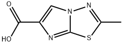 2-METHYLIMIDAZO[2,1-B][1,3,4]THIADIAZOLE-6-CARBOXYLICACID Struktur