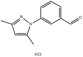 3-(3,5-DIMETHYL-PYRAZOL-1-YL)-BENZALDEHYDEHYDROCHLORIDE Struktur