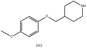 4-(4-METHOXY-PHENOXYMETHYL)-PIPERIDINEHYDROCHLORIDE Struktur