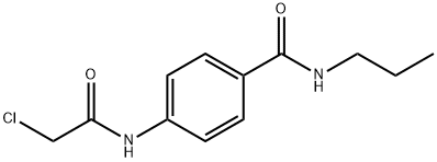 4-[(CHLOROACETYL)AMINO]-N-PROPYLBENZAMIDE Struktur