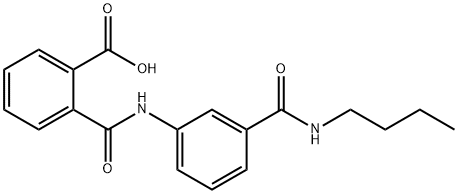 2-({3-[(BUTYLAMINO)CARBONYL]ANILINO}CARBONYL)-BENZOIC ACID Struktur