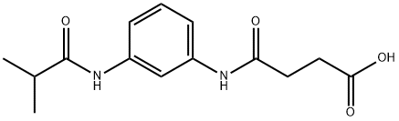 4-[3-(ISOBUTYRYLAMINO)ANILINO]-4-OXOBUTANOIC ACID Struktur