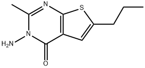 3-AMINO-2-METHYL-6-PROPYLTHIENO[2,3-D]PYRIMIDIN-4(3H)-ONE Struktur