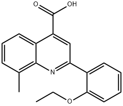 2-(2-ETHOXYPHENYL)-8-METHYLQUINOLINE-4-CARBOXYLICACID Struktur