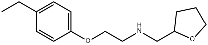 2-(4-Ethylphenoxy)-N-(tetrahydro-2-furanylmethyl)-1-ethanamine Struktur