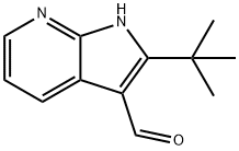 2-tert-Butyl-1H-pyrrolo[2,3-b]pyridine-3-carbaldehyde Struktur