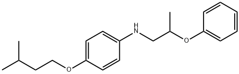 4-(Isopentyloxy)-N-(2-phenoxypropyl)aniline Struktur