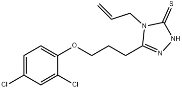 4-Allyl-5-[3-(2,4-dichlorophenoxy)propyl]-4H-1,2,4-triazole-3-thiol Struktur