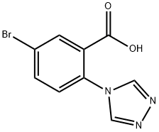 5-Bromo-2-(4H-1,2,4-triazol-4-yl)benzoic acid Struktur