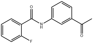 N-(3-Acetylphenyl)-2-fluorobenzamide Struktur