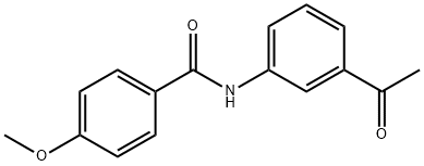 N-(3-Acetylphenyl)-4-methoxybenzamide Struktur