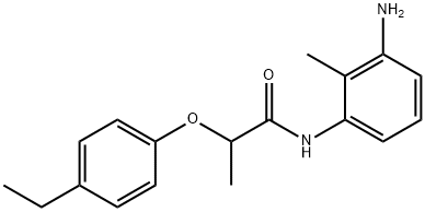 N-(3-Amino-2-methylphenyl)-2-(4-ethylphenoxy)-propanamide Struktur