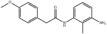 N-(3-Amino-2-methylphenyl)-2-(4-methoxyphenyl)-acetamide Struktur