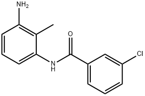 N-(3-Amino-2-methylphenyl)-3-chlorobenzamide Struktur