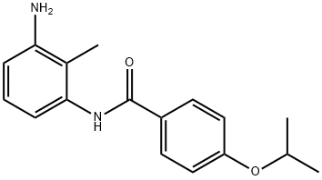 N-(3-Amino-2-methylphenyl)-4-isopropoxybenzamide Struktur